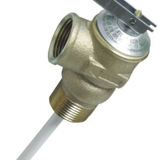 Camco USA 10473 Relief Valve, 3/4 in, NPT, Brass Body