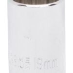 Vulcan MT6530224 Drive Socket, 19 mm Socket, 1/2 in Drive, 12-Point, Chrome Vanadium Steel, Chrome