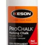 Keson PROCHALK Series 8R Marking Chalk Refill, Red, Permanent