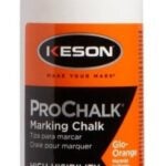 Keson PROCHALK Series 8GO Marking Chalk Refill, Glow Orange