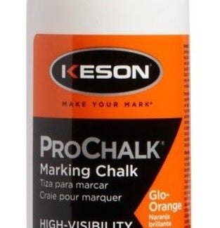 Keson PROCHALK Series 8GO Marking Chalk Refill, Glow Orange