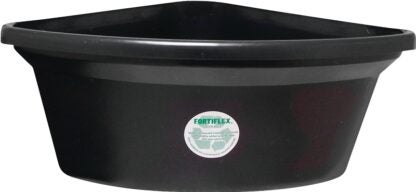 Fortex-Fortiflex CF24BX Corner Feeder, 24 qt Volume, Rubber Polymer, Black