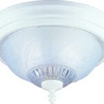 Boston Harbor F155WW02-1068EC3L Two Light Flush Mount Ceiling Fixture, 120 V, 60 W, 2-Lamp, A19 or CFL Lamp