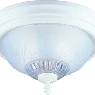 Boston Harbor F155WW02-1068EC3L Two Light Flush Mount Ceiling Fixture, 120 V, 60 W, 2-Lamp, A19 or CFL Lamp