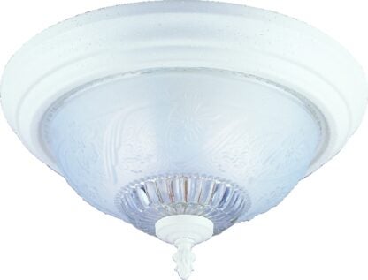 Boston Harbor F155WW02-1068EC3L Two Light Flush Mount Ceiling Fixture, 120 V, 60 W, 2-Lamp, A19 or CFL Lamp