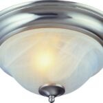 Boston Harbor BRT-ATE1012-SC3L Ceiling Light Fixture, 0.5 A, 120 V, 60 W, 2-Lamp, A19 or CFL Lamp, Metal Fixture