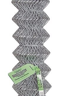 Rangemaster 010659 EZ Roll Chain-Link, 50 ft L, 48 in H, 12-1/2 Gauge, Zinc