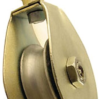 Fehr SM-2 Rope Pulley, 7/8 in Rope, 2000 lb Working Load, 1 in Sheave, Galvanized