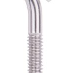 ProSource LR294 Eye Bolt, 6.2 mm Thread, Machine Thread, 1-1/2 in L Thread, 1 in Dia Eye, 196 lb Working Load Sells in Quantity of 10