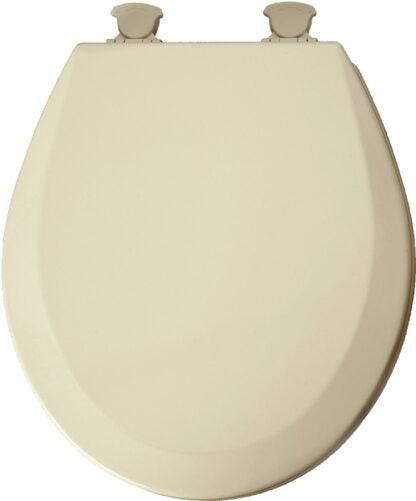 Mayfair 41EC 006/46EC Toilet Seat, Round, Molded Wood, Bone, Twist Hinge