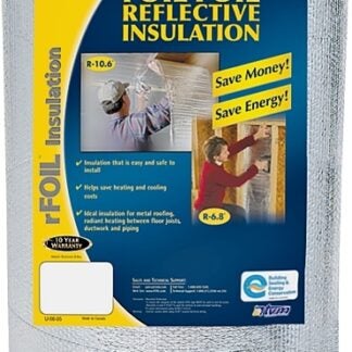 TVM W757 Construction Insulation, 50 ft L, 48 in W, Polyethylene