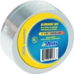 TVM TR2X30 Foil Tape, 30 ft L, 2 in W, Aluminum Backing