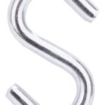 ProSource LR371 S-Hook, 40 lb Working Load, 0.236 in Dia Wire, Steel, Zinc Sells in Quantity of 20