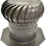 Master Flow AIC14WW Rotary Turbine Ventilator, 14 in Dia Throat, Aluminum, Weathered Wood