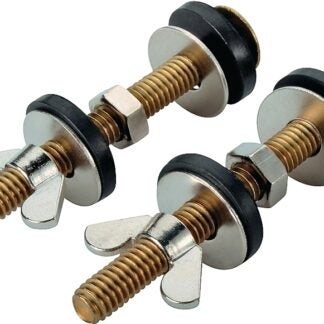 ProSource 192265 Tank-to-Bowl Connector Kit, Brass, Brass, For: Connecting Toilet Tank to Toilet Bowl