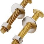 ProSource 8045 Bolt Set, Brass, Brass, For: Use to Attach Toilet to Flange