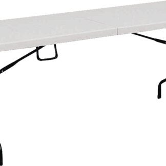 Simple Spaces TBL-072 Fold-in-Half Table, 6 ft OAW, 29-1/2 in OAD, 29 ft OAH, Steel Frame, Polypropylene Tabletop