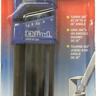 Eklind 13609 Hex Key Set, 9-Piece, Steel, Black