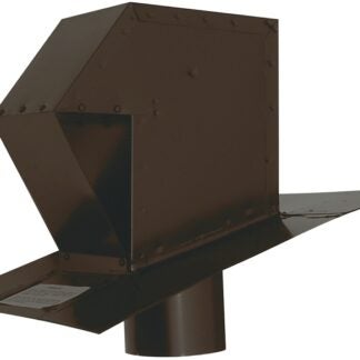 Ventilation Maximum CT-4-B Sloped Roof Ventilator, 5-1/4 in OAW, Galvanized Steel, Brown, Powder-Coated