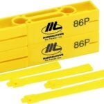 Marshalltown 86P Line Block and Twig, 5 in L, 2-1/4 in W, HDPE, Bright Yellow