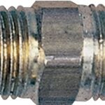 Tru-Flate 21-505 Air Line Coupling, 1/4 in, MNPT, Brass