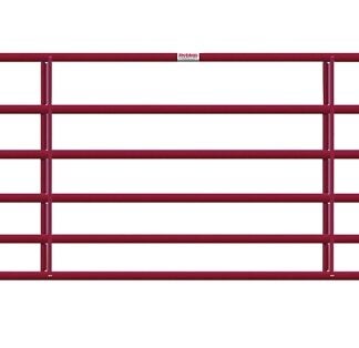 Behlen Country 40120161 Heavy-Duty Gate, 192 in W Gate, 50 in H Gate, 16 ga Frame Tube/Channel, Steel Frame, Red