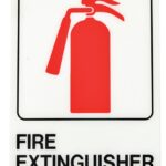 SIGN FIRE EXTNGR 5X7IN PLASTIC Sells in Quantity of 5