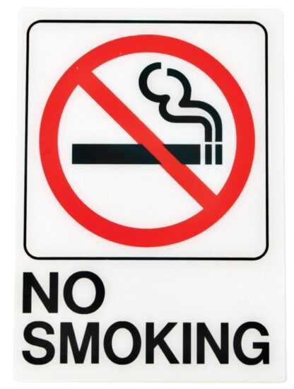 SIGN NO SMOKING 5X7IN PLASTIC Sells in Quantity of 5