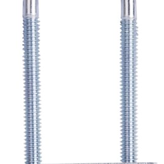 ProSource LR343 U-Bolt, 1/4 in Thread, 2-3/4 in L Thread, Steel, Zinc Sells in Quantity of 10