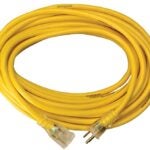 CCI 2885 Extension Cord, 12 AWG Cable, 100 ft L, 15 A, 125 V, Yellow