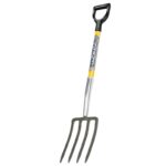 Vulcan 34556 Spading Fork, Steel Tine, 4 -Tine, Steel Tine, Fiberglass Handle, 30 in L Handle