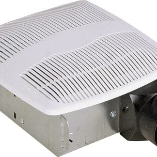 Air King AS70 Exhaust Fan, 7-1/4 in L, 7-1/4 in W, 0.9 A, 120 V, 1-Speed, 70 cfm Air, Metal, White