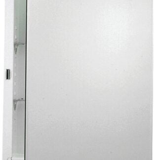 Zenith EMM1027 Medicine Cabinet, 16 in OAW, 4-1/2 in OAD, 26 in OAH, Steel, 2-Shelf