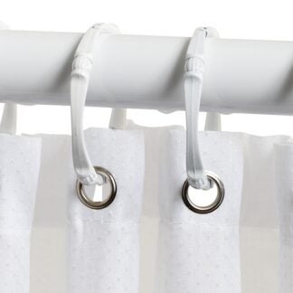 Zenna Home H20WW Shower Curtain/Liner, 72 in L, 70 in W, Polyester, White