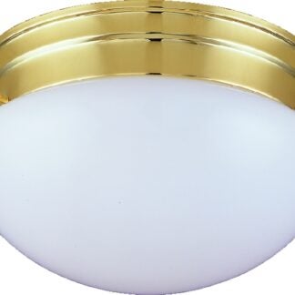 Boston Harbor F14BB02-8005-3L Two Light Round Ceiling Fixture, 120 V, 60 W, 2-Lamp, A19 or CFL Lamp