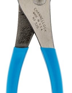 Channellock 526 Slip Joint Plier, 6-1/2 in OAL, 3/4 in Jaw Opening, Blue Handle, Comfort-Grip Handle, 1-9/32 in W Jaw