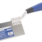 Vulcan 364863L Drywall Corner Trowel, 2.5 in W Blade, 5 in L Blade, DuraSoft Handle, PP/TPR Handle, 2.5 in Blade Radius