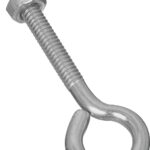 National Hardware N221-119 Eye Bolt, 1/4-20 Thread, 1-3/4 in L Thread, 0.56 in ID Dia Eye, 2.02 in L Shank, Steel, Zinc Sells in Quantity of 20