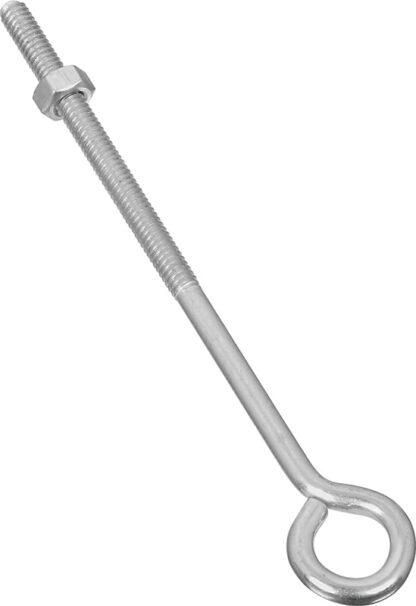 National Hardware N221-143 Eye Bolt, 1/4-20 Thread, 3 in L Thread, 0.56 in ID Dia Eye, 5.02 in L Shank, Steel, Zinc Sells in Quantity of 20