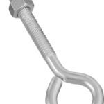 National Hardware N221-226 Eye Bolt, 5/16-18 Thread, 2-1/4 in L Thread, 3/4 in ID Dia Eye, 2.72 in L Shank, Steel, Zinc Sells in Quantity of 10