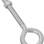 National Hardware N221-275 Heavy-Duty Eye Bolt, 3/8-16 Thread, 3 in L Thread, 1 in ID Dia Eye, 3.35 in L Shank, Steel Sells in Quantity of 10