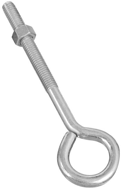 National Hardware N221-283 Eye Bolt, 3/8-16 Thread, 3 in L Thread, 1 in ID Dia Eye, 4.35 in L Shank, 160 lb Working Load Sells in Quantity of 10