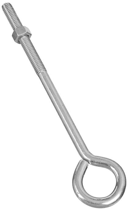 National Hardware N221-291 Eye Bolt, 3/8-16 Thread, 3 in L Thread, 1 in ID Dia Eye, 6.35 in L Shank, 160 lb Working Load Sells in Quantity of 10