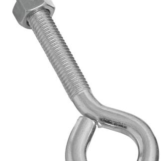 National Hardware N221-317 Eye Bolt, 1/2-13 Thread, 3-1/2 in L Thread, 1 in ID Dia Eye, 3.95 in L Shank, Steel, Zinc Sells in Quantity of 10