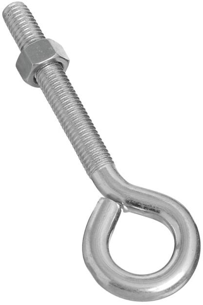 National Hardware N221-317 Eye Bolt, 1/2-13 Thread, 3-1/2 in L Thread, 1 in ID Dia Eye, 3.95 in L Shank, Steel, Zinc Sells in Quantity of 10