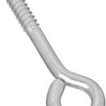 National Hardware N220-681 Lag Screw Eye, 1.62 in L Thread, 4 in OAL, 175 lb Working Load, Steel, Zinc Sells in Quantity of 10