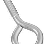 National Hardware N220-418 Large Screw Eye, #0, 2 in L Thread, 3-7/8 in OAL, 190 lb Working Load, Steel, Zinc Sells in Quantity of 10