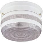 Boston Harbor F13WH01-6859CL-3L Single Light Ceiling Fixture, 120 V, 60 W, 1-Lamp, A19 or CFL Lamp, White Fixture