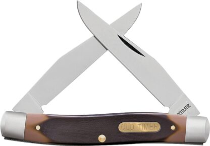 Old Timer 77OT Folding Pocket Knife, 3 in L Blade, 7Cr17 High Carbon Stainless Steel Blade, 2-Blade