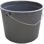 ENCORE Plastics 1000535 Ring-Free Pail, 5 qt Capacity, Plastic, Silver